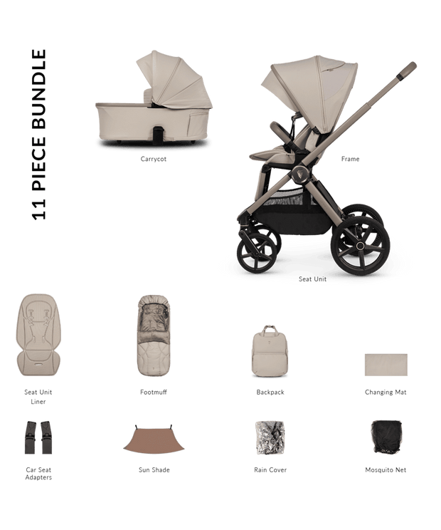 Venicci Pram Upline 3 Pebble