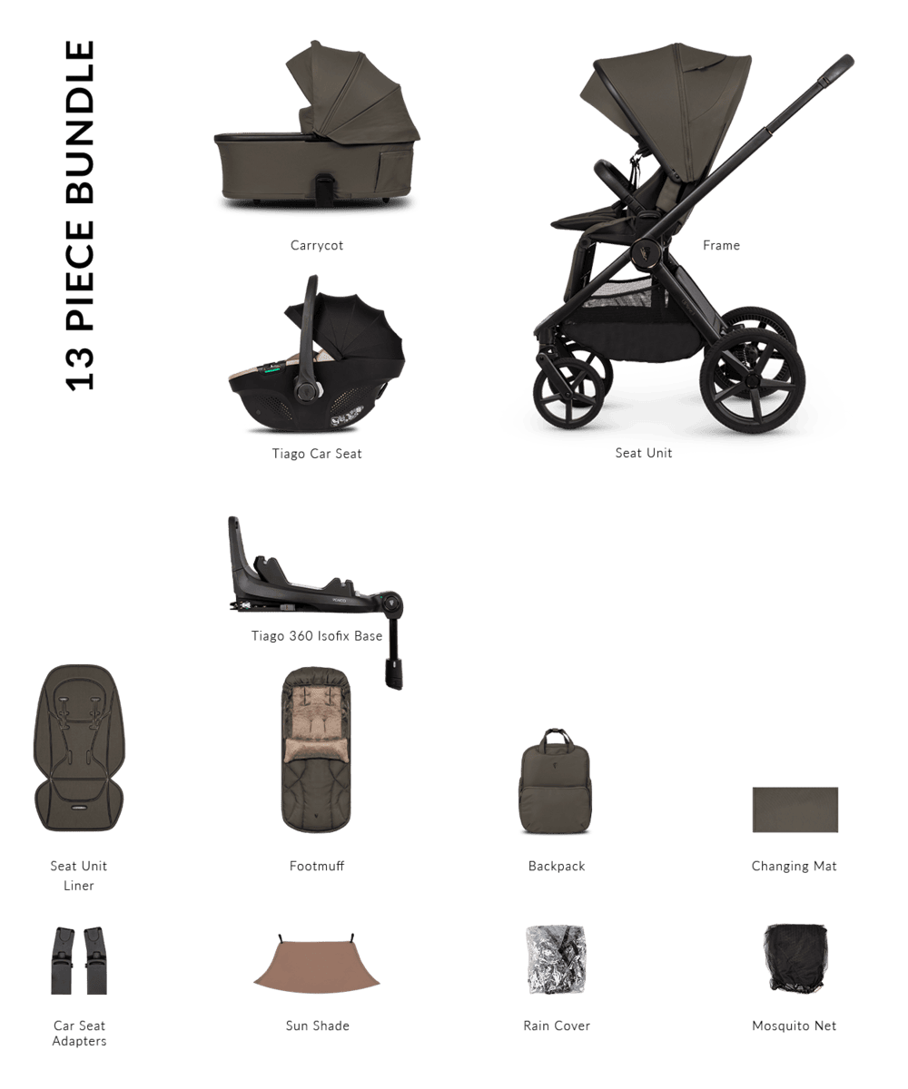 Venicci Pram Upline 3 Truffle