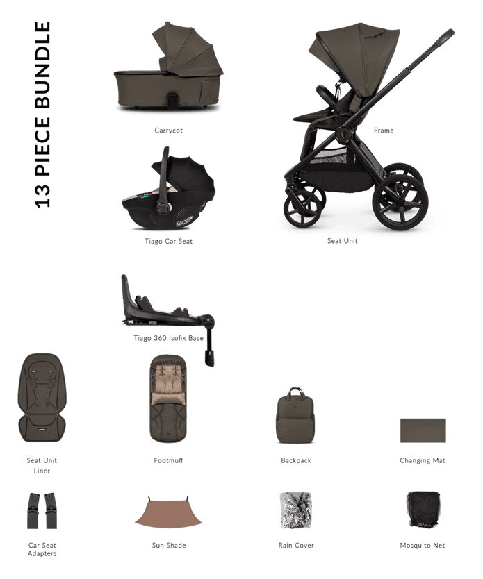 Venicci Pram Upline 3 Truffle