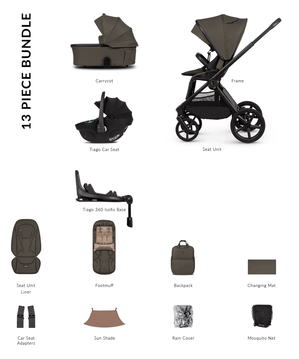 Venicci Pram Upline 3 Truffle