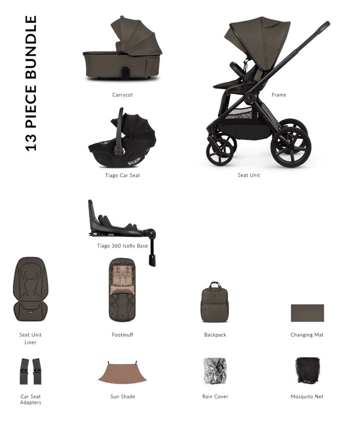 Venicci Pram Upline 3 Truffle
