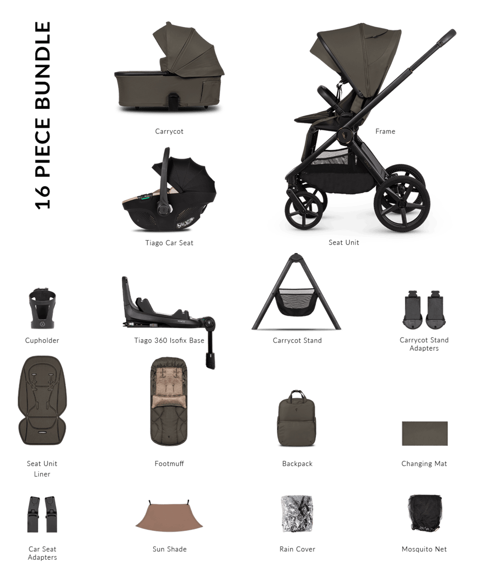Venicci Pram Upline 3 Truffle