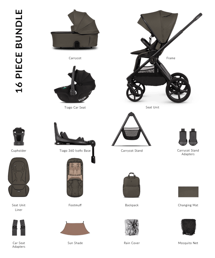 Venicci Pram Upline 3 Truffle