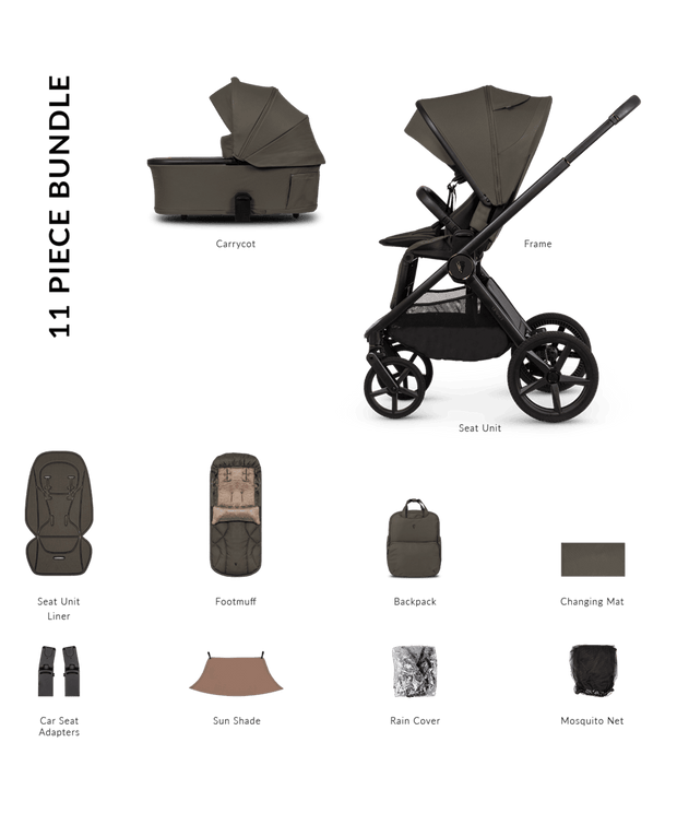 Venicci Pram Upline 3 Truffle