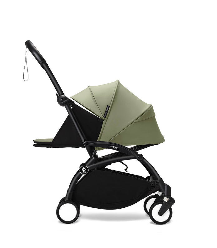 Stokke® YOYO³ stroller with newborn to toddler Black/Olive