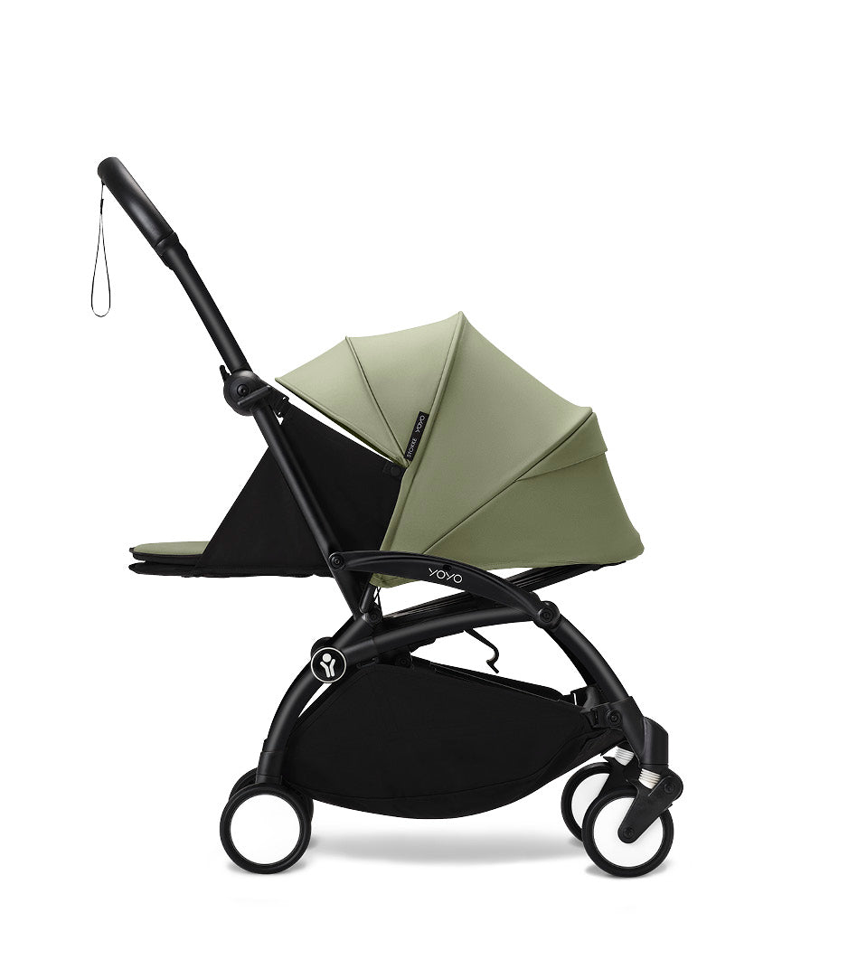 Stokke® YOYO³ stroller with newborn to toddler Black/Olive