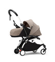 Stokke® YOYO³ stroller with newborn to toddler White/Taupe