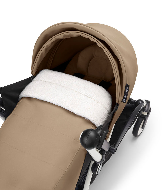 Stokke® YOYO³ stroller with newborn to toddler Black/Toffee