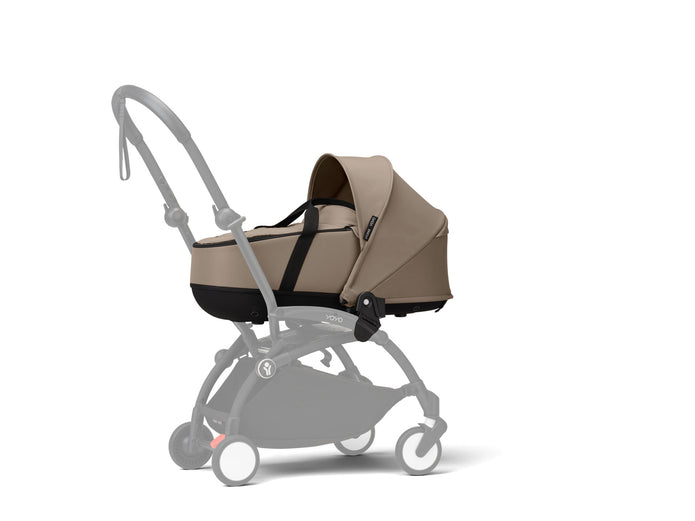Stokke® YOYO³ Stroller - Compact Stroller Newborn Shell to Toddler Black/Taupe