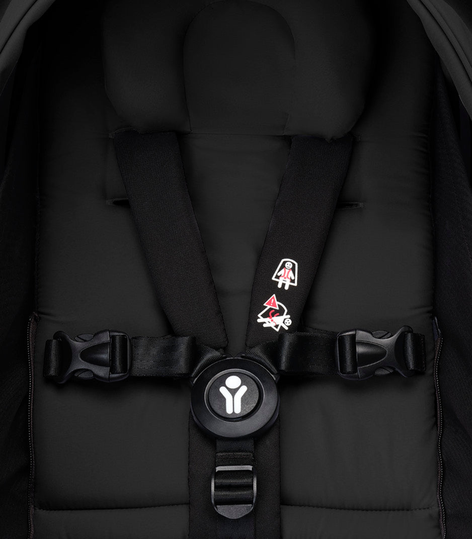 Stokke® YOYO³ stroller with newborn to toddler Black/Black