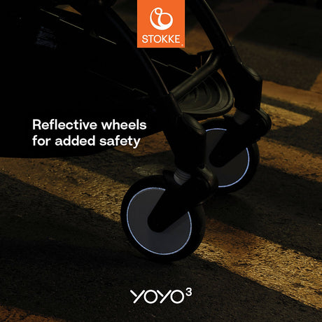 YOYO3 reflective wheels on the street 