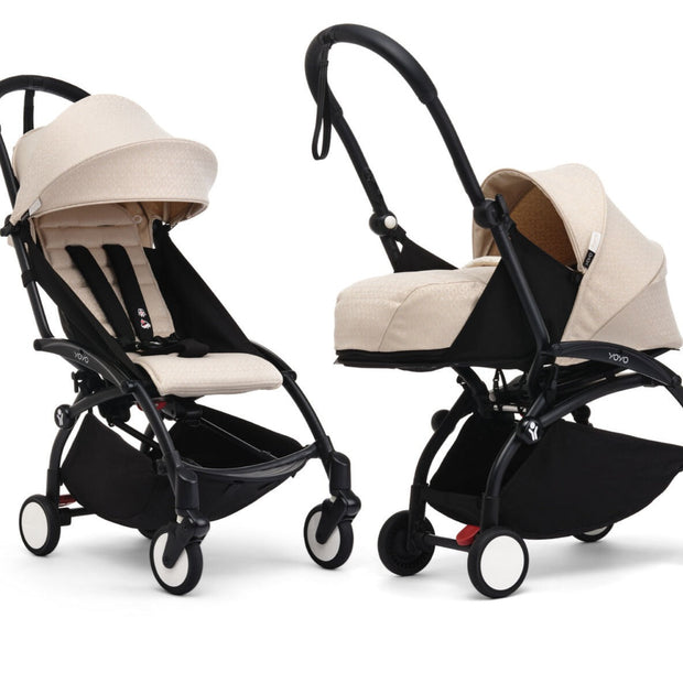 Stokke® YOYO³ stroller with newborn to toddler White/Bonpoint