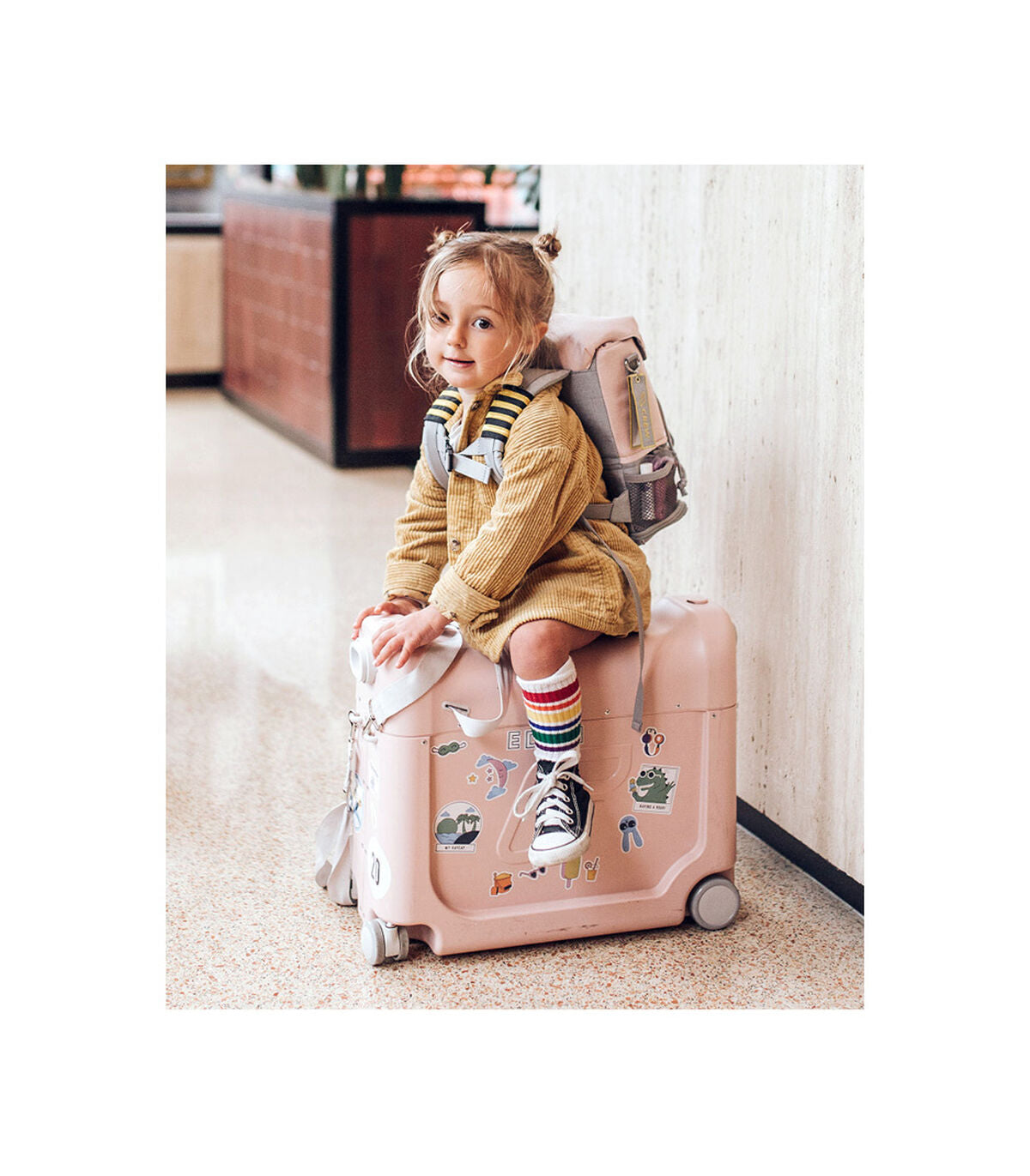 JetKids by Stokke® - Travel bundle: BedBox + Crew BackPack White/White
