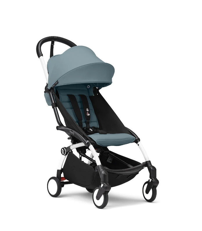 Stokke® YOYO³ stroller from 6 months White/Aqua