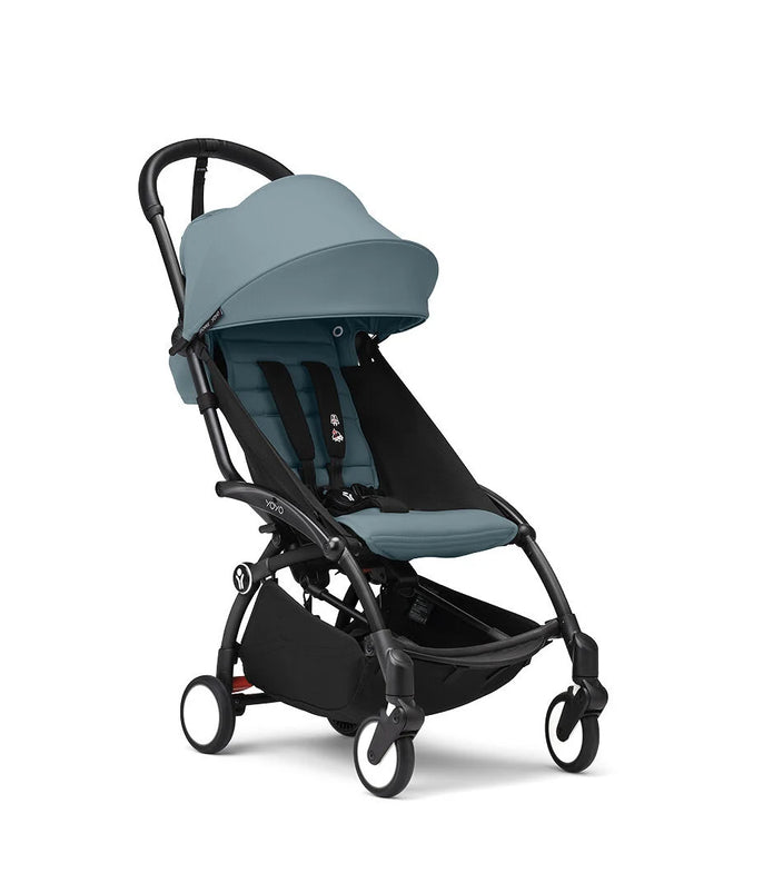Stokke® YOYO³ stroller from 6 months Black/Aqua