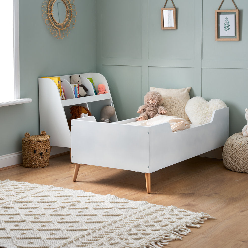 Maya Toddler Bed White with Natural
