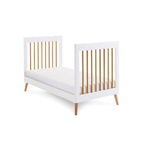 Thumbnail for Maya Scandi Cot Bed White with Natural