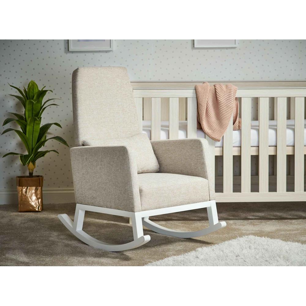 Obaby High Back Rocking Chair Oatmeal