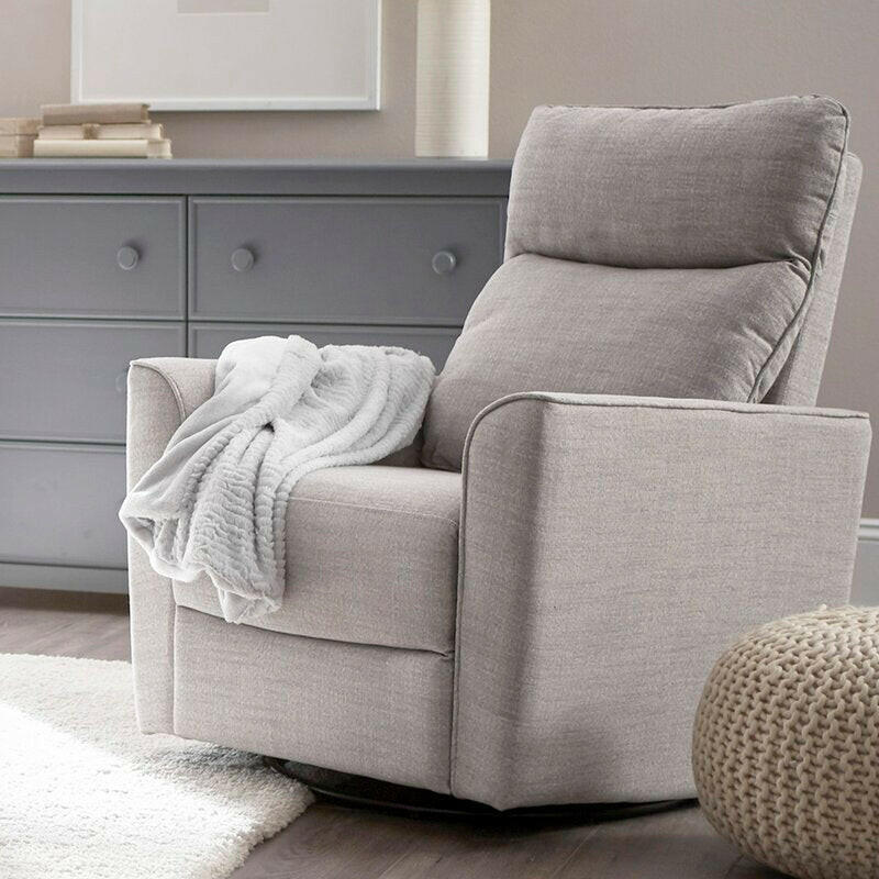 Savannah Swivel Glider Recliner Chair Pebble