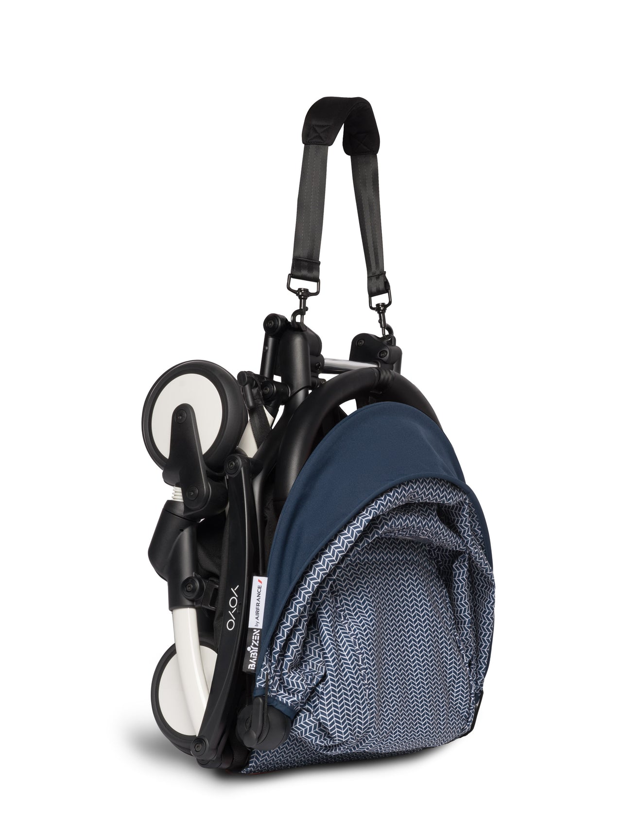 BABYZEN YOYO² 6+ Stroller (White Frame)- Air France Blue with FREE BACKPACK!