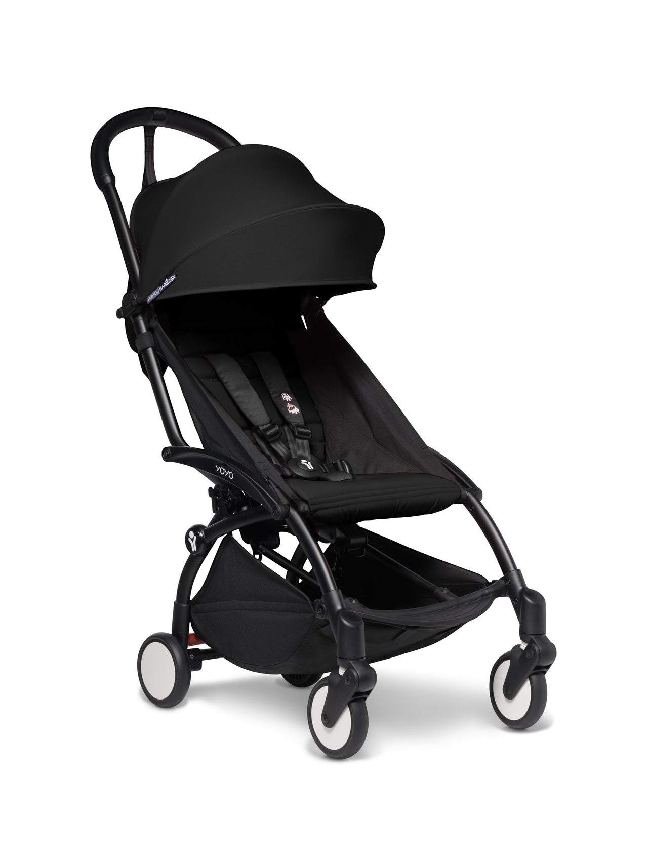 BABYZEN YOYO² (Black Frame) Complete with Bassinet  - Black with FREE 6+ Rain cover