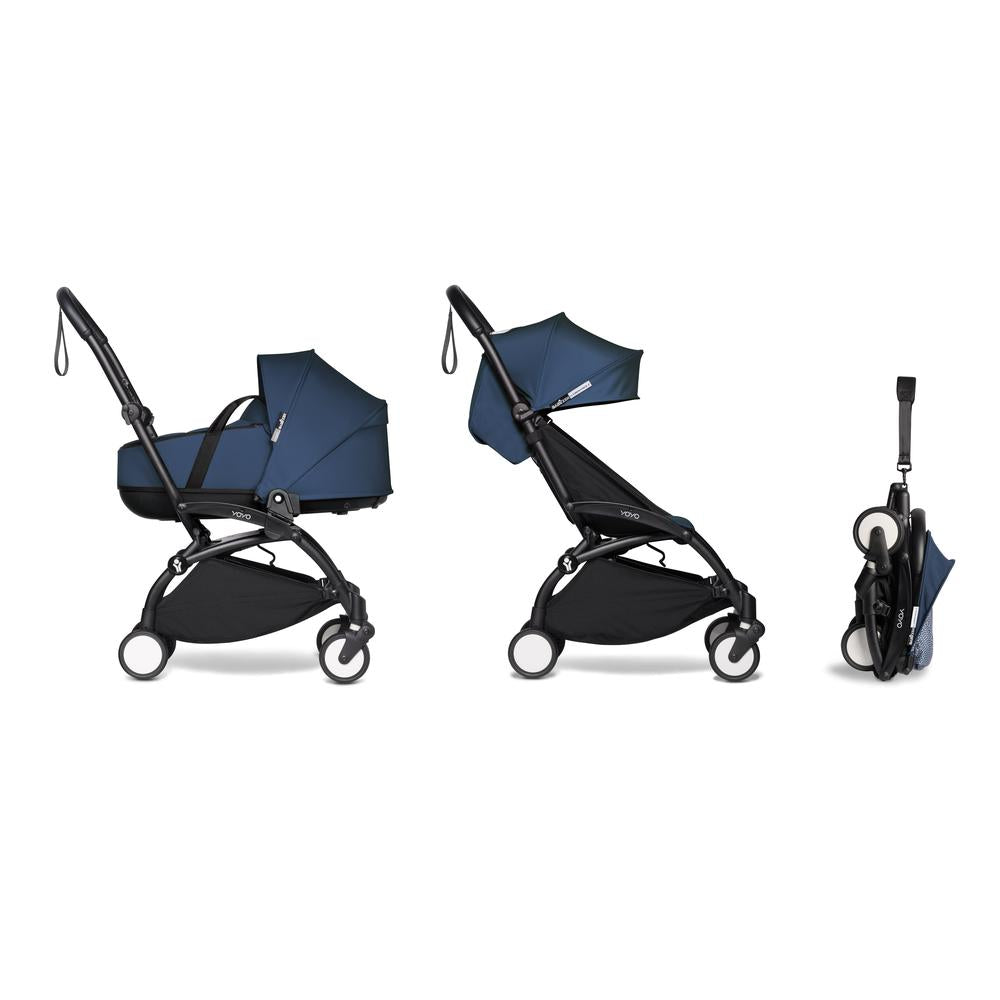 BABYZEN YOYO² (Black Frame) Complete with Bassinet - Air France