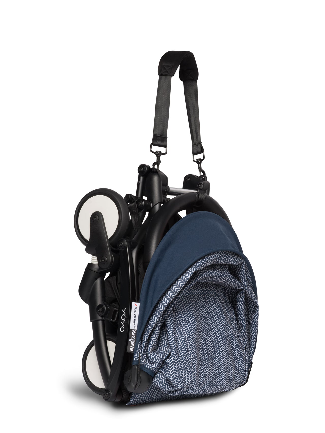 BABYZEN YOYO² (Black Frame) Complete with Bassinet  - Air France with FREE BACKPACK