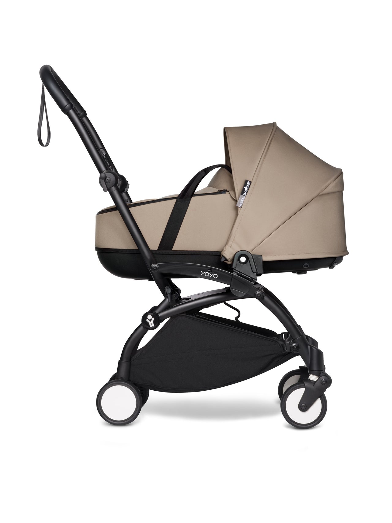 BABYZEN YOYO² (Black Frame) Complete with Bassinet  -  Taupe with FREE BACKPACK