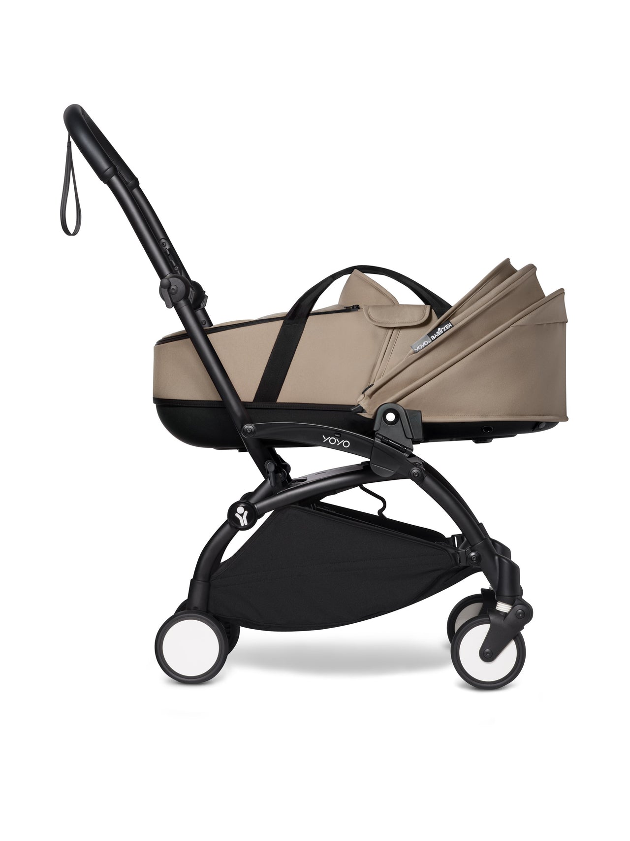 BABYZEN YOYO² (Black Frame) Complete with Bassinet  -  Taupe with FREE BACKPACK