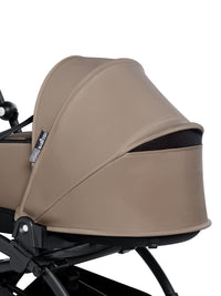Thumbnail for BABYZEN YOYO² (Black Frame) Complete with Bassinet  -  Taupe with FREE 6+ Rain cover
