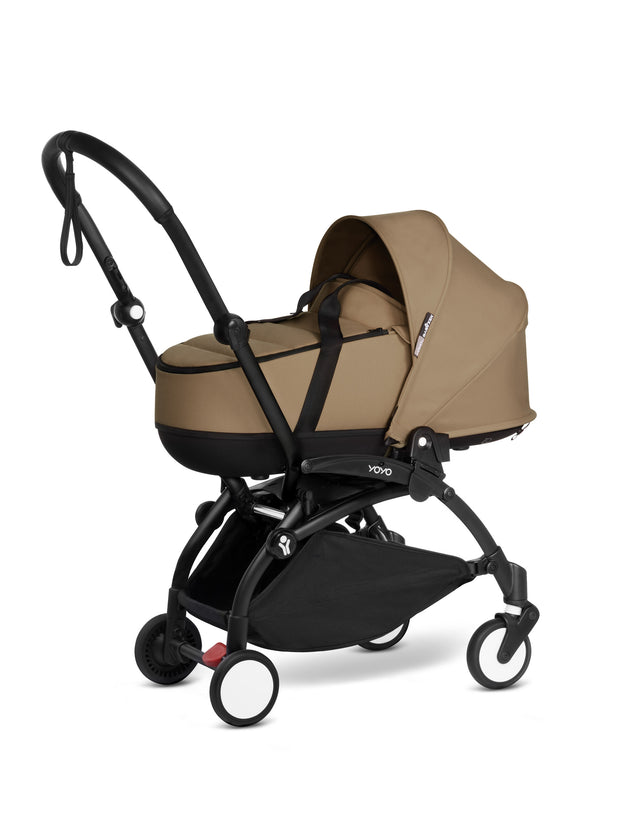 BABYZEN YOYO² (Black Frame) Complete with Bassinet - Toffee