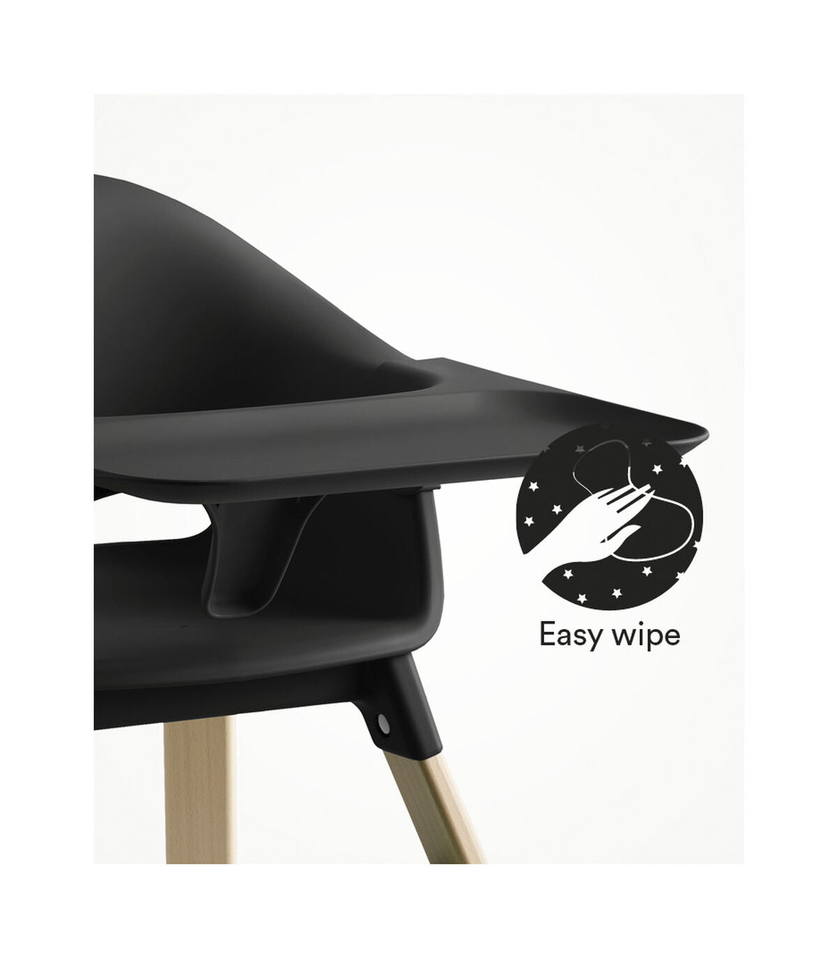 Easy wipe high chair sales