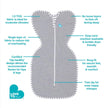 Love To Swaddle UP Cotton Original 1.0 TOG/Moderate - Grey