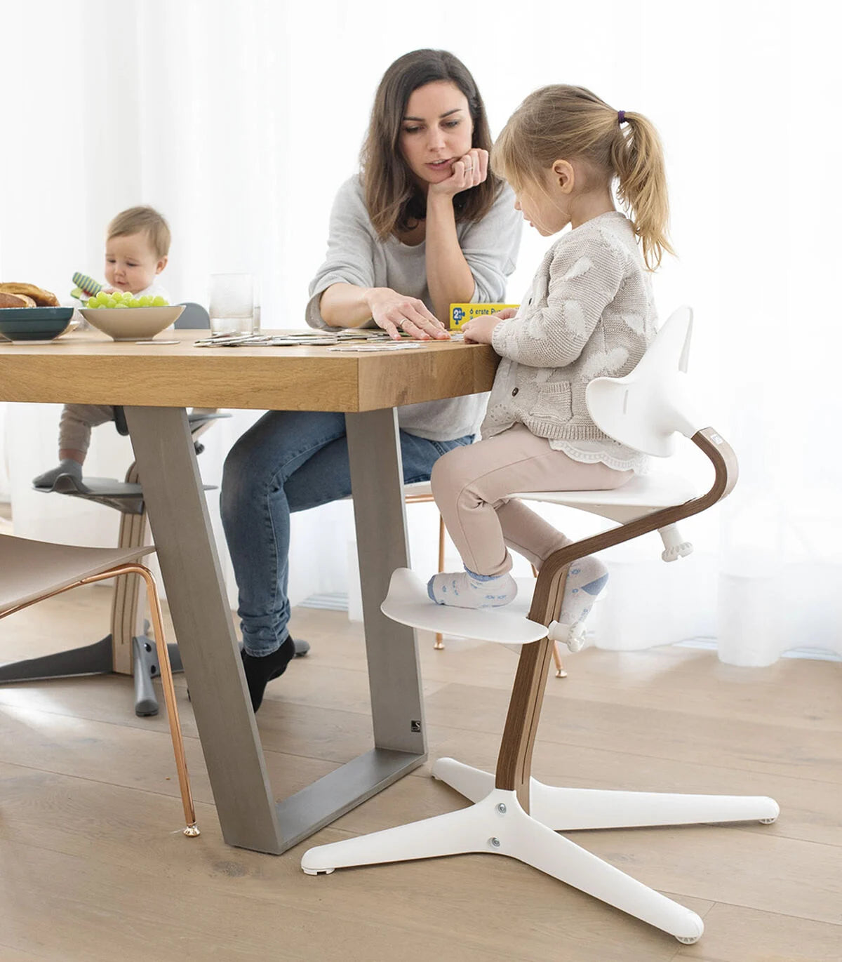 Stokke® Nomi® Chair Walnut  White