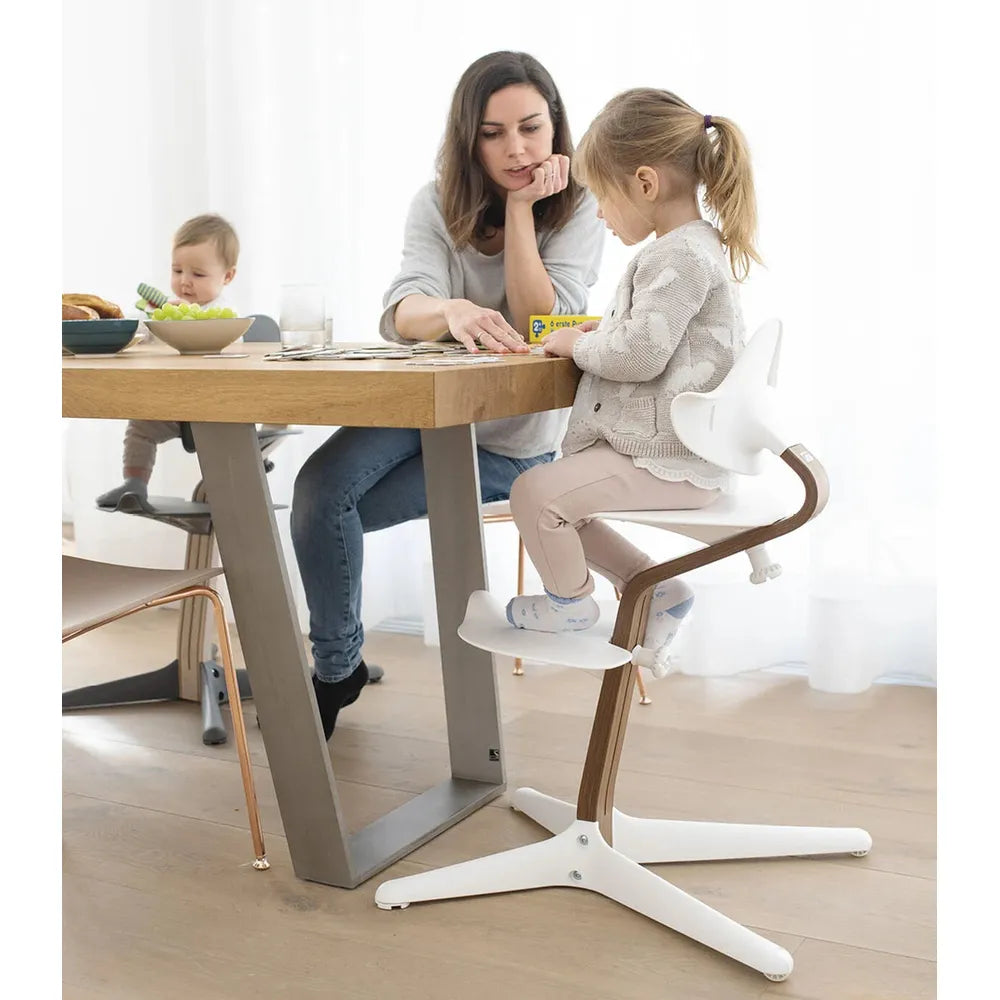 Stokke Nomi Chair Walnut White Parent Studio