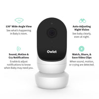 Thumbnail for Owlet Cam 2 Baby Monitor / White