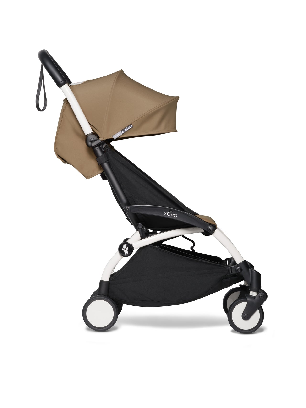 BABYZEN YOYO² 6+ Stroller (White Frame)- Toffee with FREE BACKPACK!