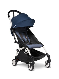 Thumbnail for BABYZEN YOYO² 6+ Stroller (White Frame)- Air France Blue with FREE 6+Rain Cover