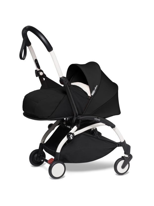 BABYZEN YOYO² (White Frame) Complete with Newborn pack - Black