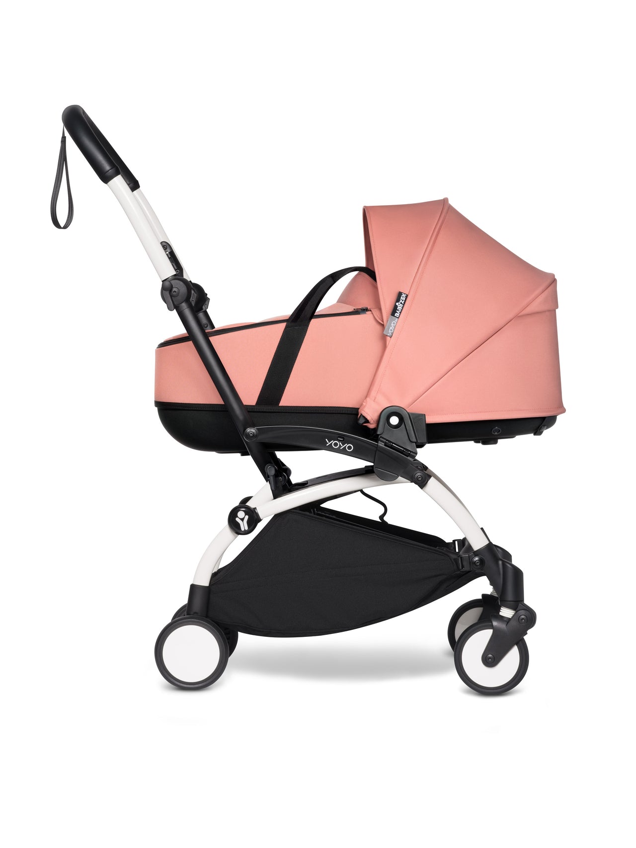 Babyzen YOYO² (White Frame) Complete with Bassinet  - Ginger with FREE 6+ Rain cover