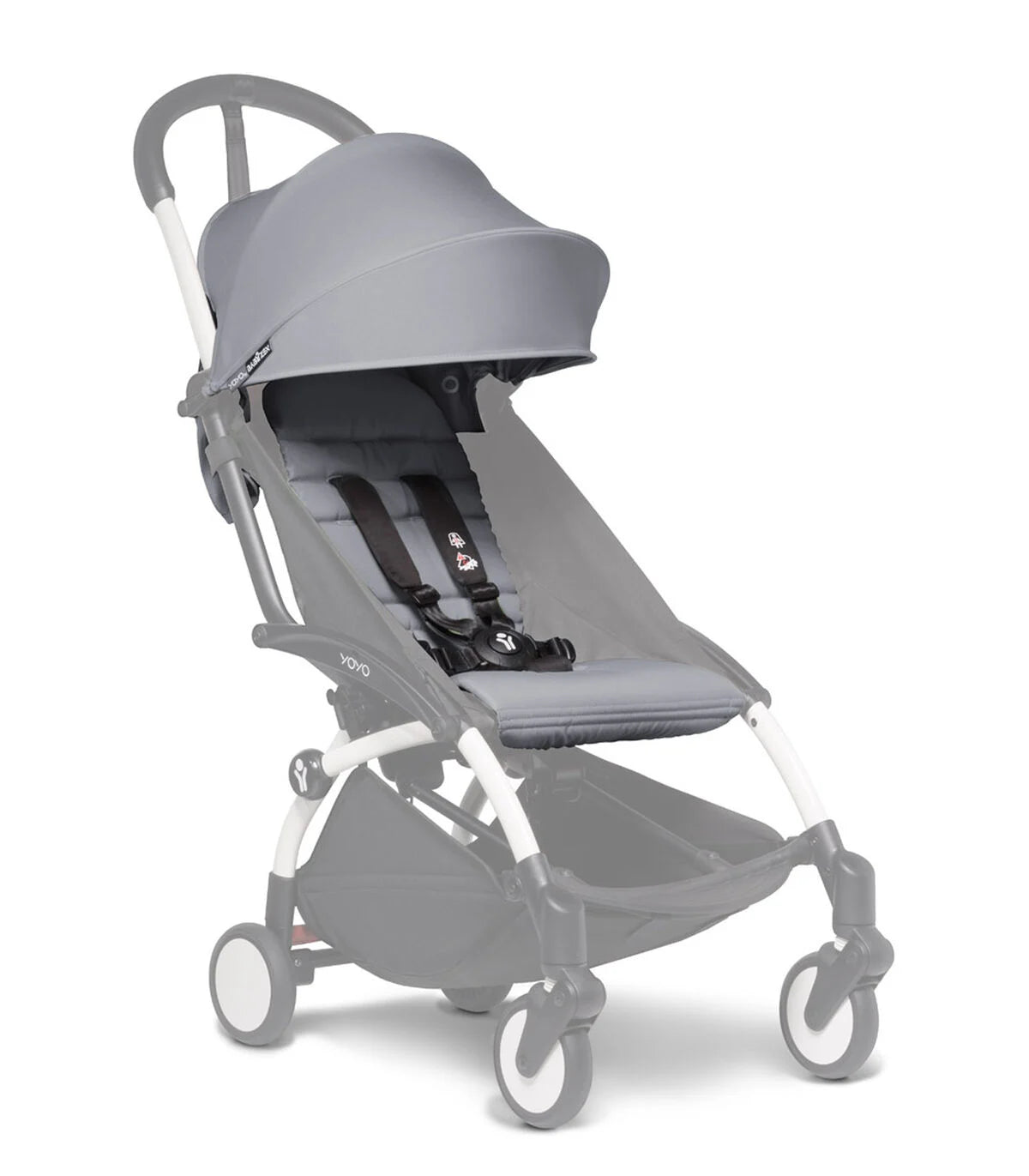 BABYZEN YOYO 6 Stroller White Frame Stone Parent Studio
