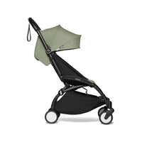 Thumbnail for BABYZEN YOYO² (Black Frame) Complete with Bassinet  - Olive with FREE 6+ Rain cover