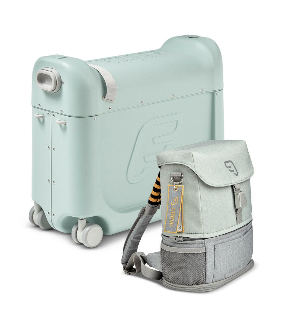JetKids by Stokke® - Travel bundle: BedBox + Crew BackPack Green/Green