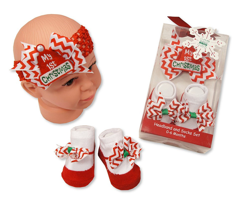 Socks and Headband Christmas Set